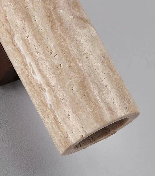 Pillar Travertine Wall Light, view 9