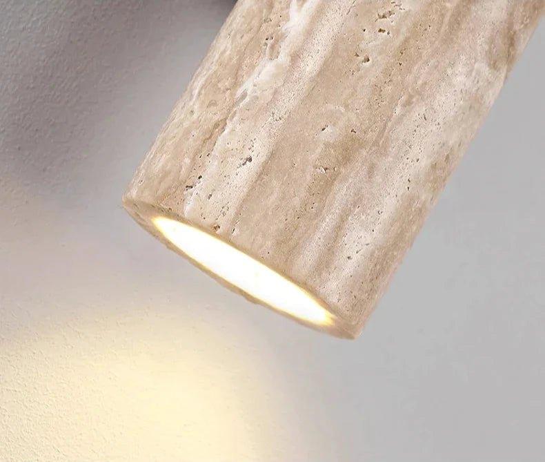 Pillar Travertine Wall Light, view 10