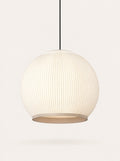 Bloom Pleated Pendant, studio photo on a warm white background