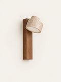 Ledge Marble & Wood Sconce, studio photo on a warm white background
