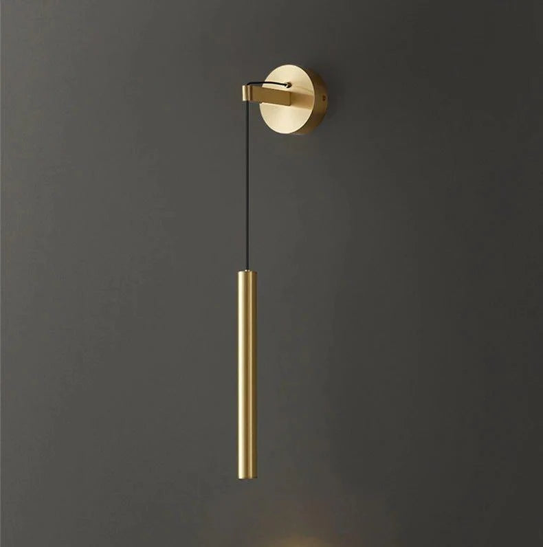 Plumb Brass Drop Wall Light, view 3
