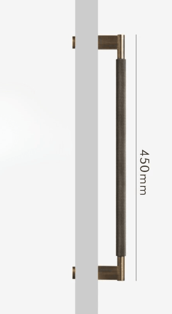 Knurl Brass Door Pull, view 8