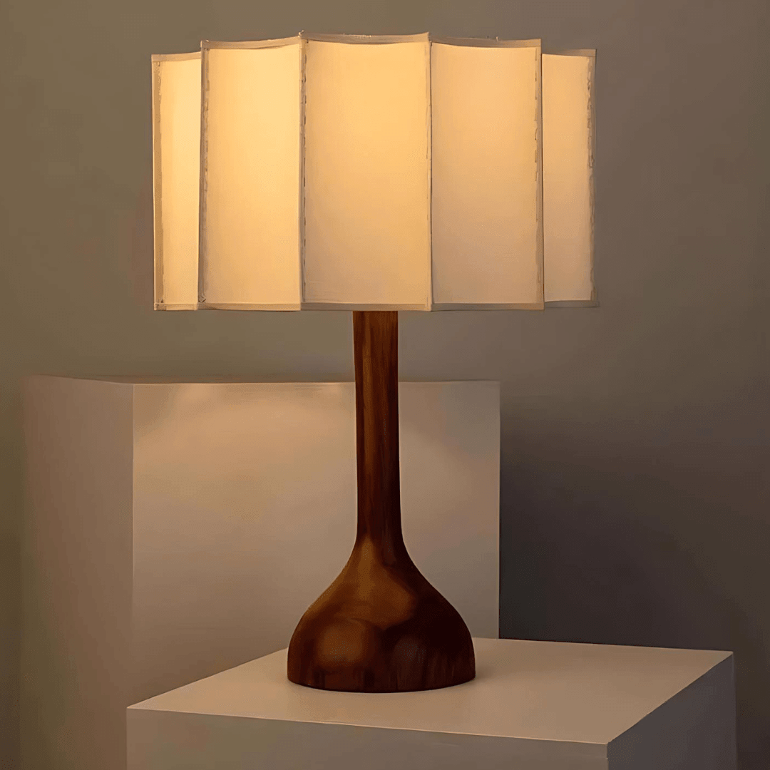 Scallop Wood Lamp, view 6