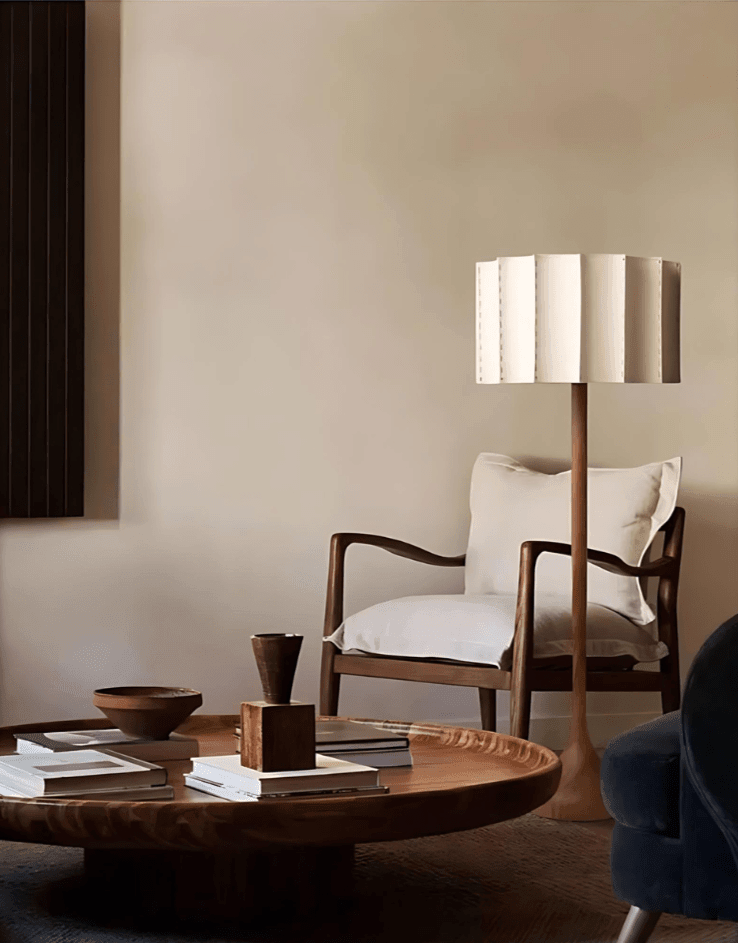 Scallop Wood Lamp